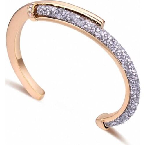 TRACYSWING Element Austrian Crystals jewelry Champagne gold Color Fashion bangle for women Brand new sale Vintage Th-131063