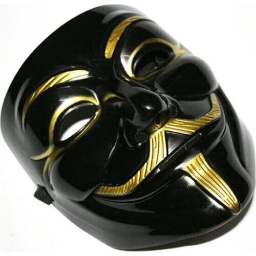 V for Vendetta Mask Anonymous Guy Fawkes Fancy Dress Adult Costume Accessory Party Cosplay Masks