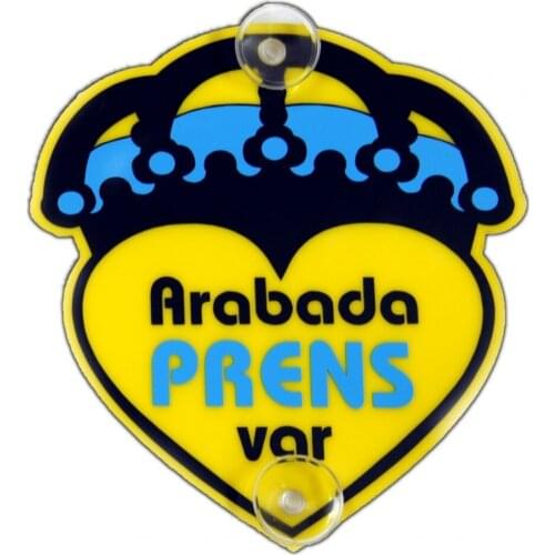 In car Baby Prince Have Auto Car Post Plexiglass Writing Rigging (13cm * 14cm)