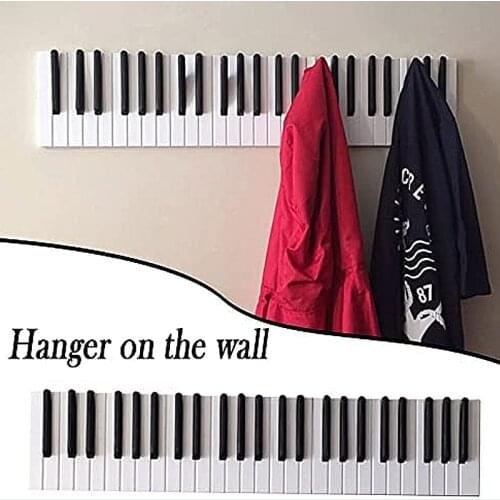 Coat Rack Hook Wooden Piano Style Color Wall Hanging Decoration Rack Magnetic Hanger Key Ring Storage Hook Dropshipping