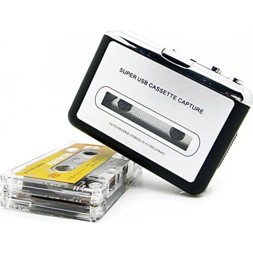 Top Quality USB2.0 Portable Tape to PC Super Cassette To MP3 Audio Music CD Digital Player Converter Capture Recorder +Headphone