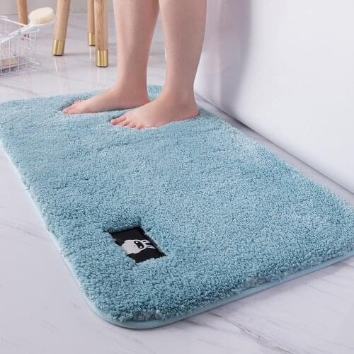 High quality Microfiber bathroom absorbent floor mat,Toilet anti-slip carpet,Bedroom soft towel rug.Super absorbent blanket
