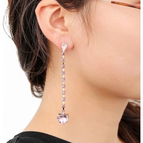 CHUNSHI Temperament Love Pendant Tide Zircon Diamond Dragonfly Diamond Tassel Insect Earrings 2021 Trend Impact For Women