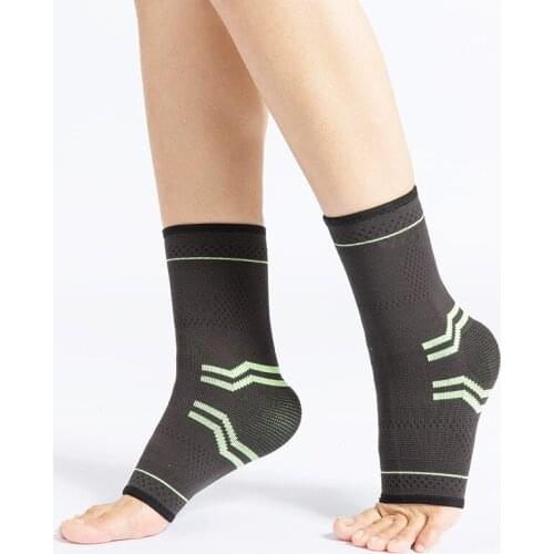 1 pair Wrapped ankle support 3D Pressurized Basketball Volleyball Sports Gym Badminton Ankle Brace Protector with Strap Belt