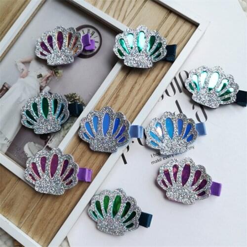 10pcs/lot Super Adorable Children Hair Clip Beach Style Hair Pins For Girls Fashion Shell Barrettes Hairpins Summer Gift