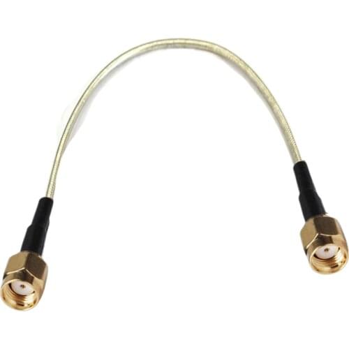 10pcs RP-SMA Male to RP-SMA male RG402 0.141" RF Semi-rigid Coax Coaxial Connector Cable 50ohm 10/15/20/30/50cm