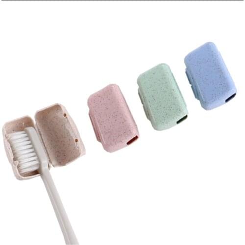 4 Pcs Portable Toothbrush Holders Light And Practical Travel Hiking Camping Toothbrush Caps Toothbrush Head Hygiene Protection