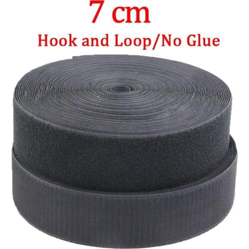 5Meters/pairs 70mm adhesive Hook and Loop fastener Tape Sewing-on the hooks velcros adhesive Magic tape DIY Black and White