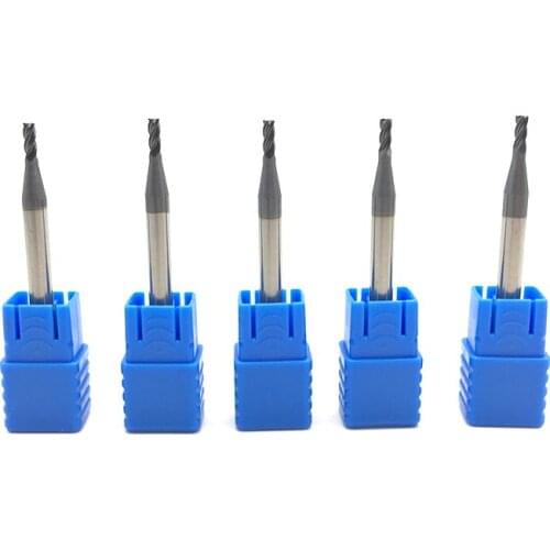 5PCS HRC50 4Flute 2mm Solid Carbide Endmill 50mm Long D2x6LxD4x50L Standard Length Side milling Slotting Profiling face mill