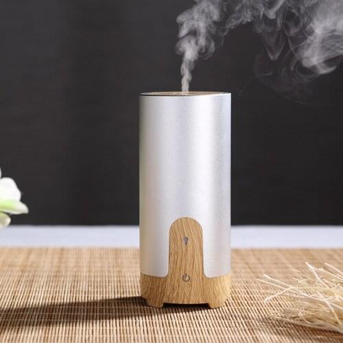 50ML Car Air Humidifier Ultrasonic Wood Grain Fragrance Machine Aroma Essential Oil Diffuser Aromatherapy Humidificador