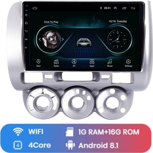 9 Inch Android8.1 Car Multimedia Player GPS Navigation WIFI Stereo Car DVD Player Auto Radio for 2002-2007 HONDA JAZZ City