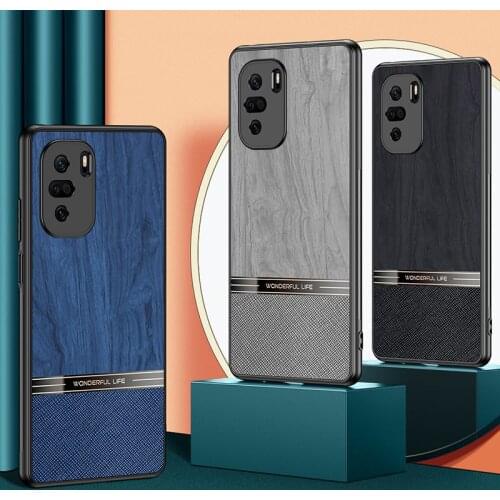 For Mi Poco F3 Case For Xiaomi Mi 11 Pro 11 Ultra Redmi K40 Pro Stitching Tree Pattern Case Luxury Leather Anti Fall Cover