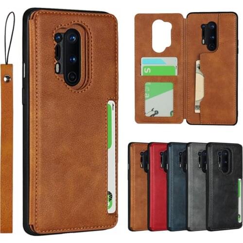 Cell Phone Case for Oneplus 7 7T 8 Pro 1+7 T Pro Leather Back Cover 1+7T TPU Coque Ultra-thin Magnetic Bags