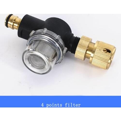1pc water filter valve for RV dispenser car wash water pipe garden irrigation cleaning fuel copper filter quick connect