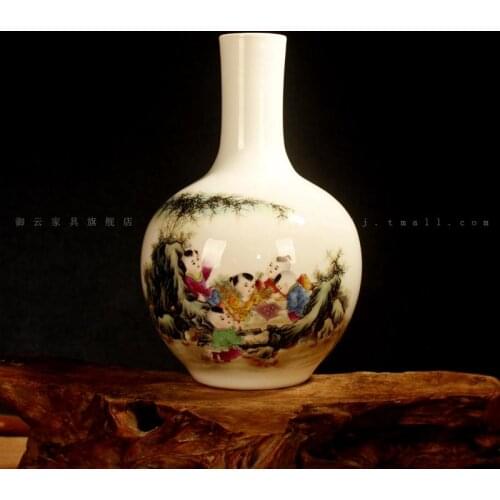 Household act the role ofing is tasted China jingdezhen ceramics Contemporary sitting room mesa vase on sale