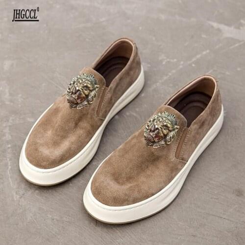 NEW Luxury mens leather shoes men anti - drape men a foot thick sole turn fur casual set foot plank shoes A96