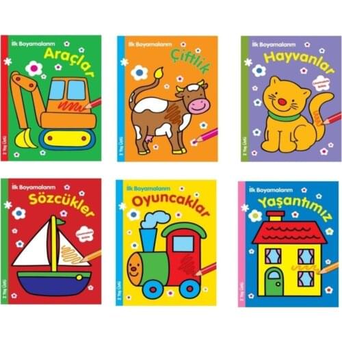First Boyamalarım + 2 Years Old (6 Book)