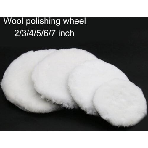 1Pc Wool Polishing Pad For Polisher Machine Waxing Polishing Buffing Car Paint Care Polisher Pads For Car Polisher 4/5/6/7Inch
