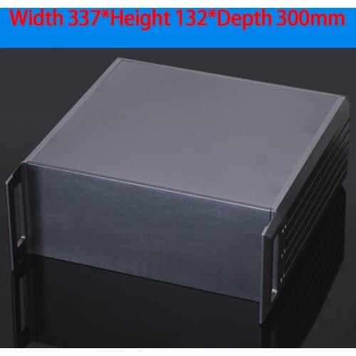 KYYSLB 3U-64 337*132*300mm Instrument Power Amplifier Aluminum Alloy Chassis Industrial Equipment Case Shell