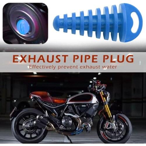 VODOOL Motorcycle Exhaust Air-bleeder muffler exhaust Plug Motocross Tailpipe Silencer Muffler Wash Plug Pipe Protector