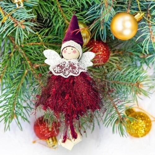 1PC Plush Doll Merry Christmas Decor Snow Ball Xmas Tree Ornament Home Party Decor Kids Gift Home Christmas Decoration