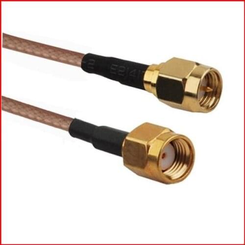 10 pcs 20CM RF Pigtail SMA Plug to RP-SMA Plug(Jack Pin) cable RG316