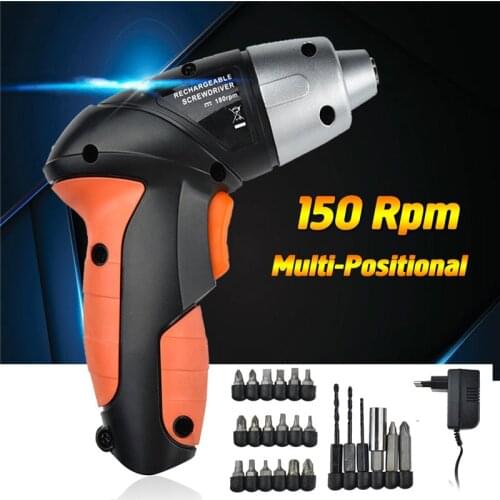 24Pcs 3.6V Electric Rechargeable Lightweight Cordless Screwdriver Drill Bits Kit Charger EU Electric Screwdrive