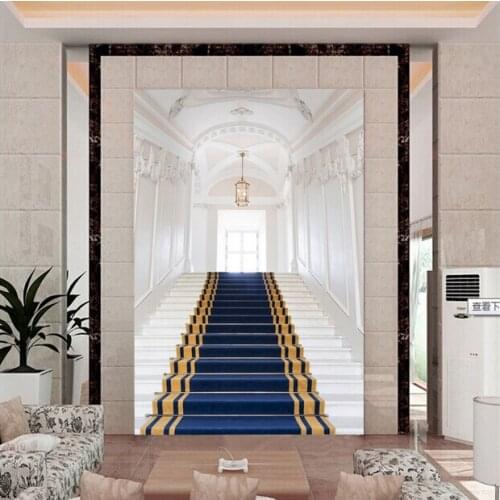 Wholesale 3d papel de parede art entrance aisle corridor 3d murals wallpaper for living room 3d wall photo mural wall sticker