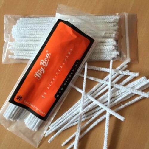 50Pcs pack pratique Pipe Cleaner bâtonnet de tabac Tiges outil de nettoyage Rod