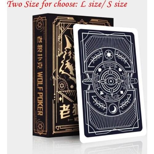 54pcs/set Paper Werewolves Poker Card Deck Family Party Board Game Playing Cards Beautiful Present Collection Pokers S/L Size