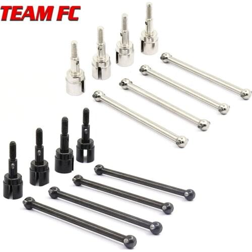 8pcs Steel Metal Drive Shaft 61mm Dogbones & Stub Wheel Axle 02033+02003 for HSP 1/10 94123 94122