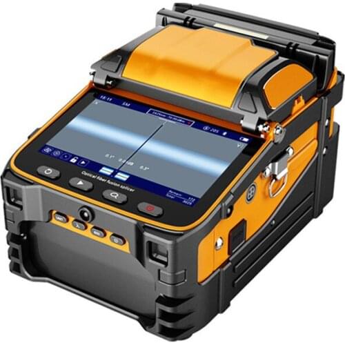 AI-9 Multi-language Optical Fiber Fusion Splicer FTTH Fiber Optic Welding Splicing Machine Optical Power Meter VFL Function