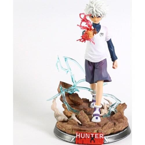Anime HUNTER X HUNTER Killua Zoldyck PVC Figure Collectible Model Toy 27cm