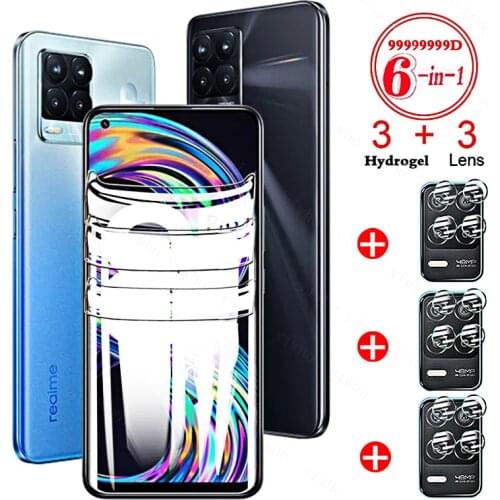 Hydrogel Film for Realmi 8 Pro Front Screen Protector for Realme8 Realme 8 7 6 Pro 8Pro 7i Global 5G 6I Camera Glass Realme8Pro