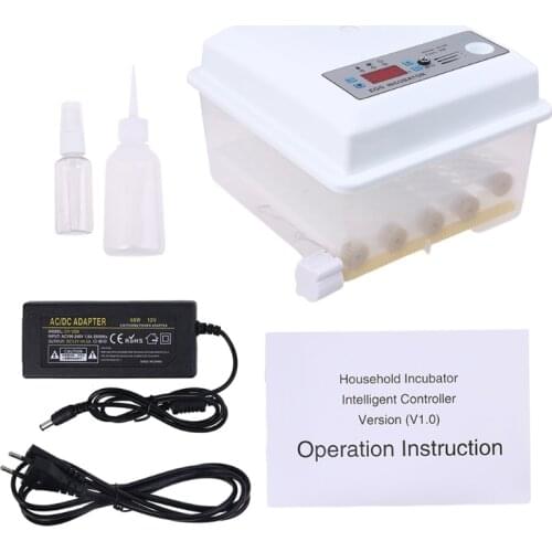 220V Eggs Incubator Brooder Birds Quail Chick Hatchery Poultry Hatcher Turner