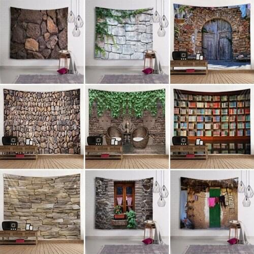 The Beautiful Retro Stone Tapestry For Livingroom Bed Room Printing Home Deco Wall Hanging Wall Art Picnic Mat Multi Print