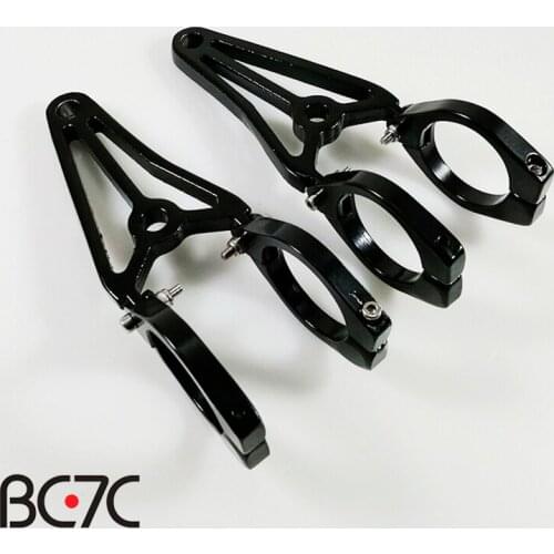 Motorcycle Headlight Bracket Motorbike Fork Clamp Mount Holder Support Black Aluminum Universal 41MM Accessories Retro Refittin