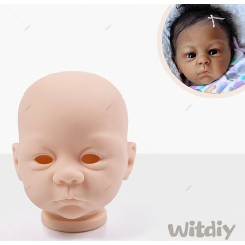 Witdiy Reborn kits 18 Inches Full Soft Vinyl Body Unpainted Unfinished Parts DIY Blank Reborn Doll Kit
