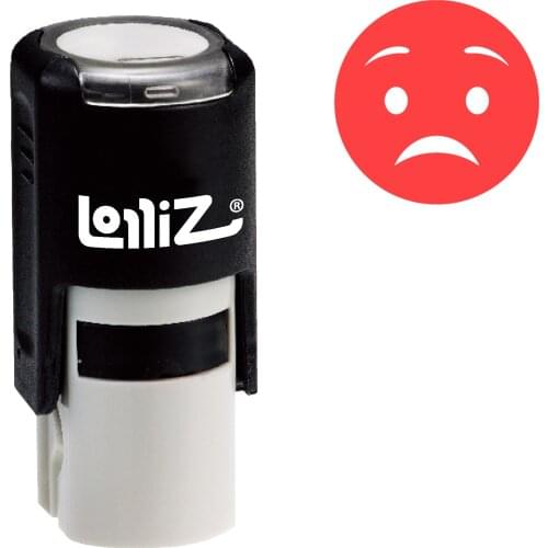 LolliZ "Upset" Pre-Inked Rubber Stamp - Dark Expression Series
