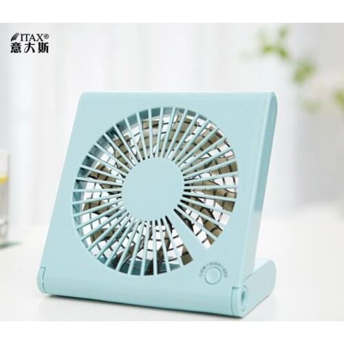 Mini Notebook Fan Usb Charging Folding Small Student Desktop Standing Pc Battery Rechargeable ITAS6666A