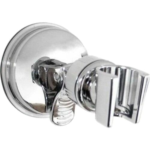 Shower Head Holder Chrome Bathroom Wall Mount Adjustable Suction Bracket