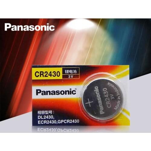 New Original Panasonic CR2430 CR 2430 3V Lithium Button Cell Battery Coin Batteries For Watches,clocks,hearing aids