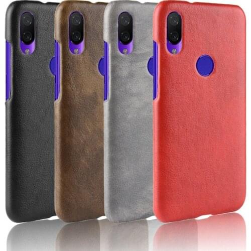 For Xiaomi Redmi Note 7 ShockProof luxury PU Leather Hard Back Cover Case For Xiomi Redmi Note7 Pro Phone Case