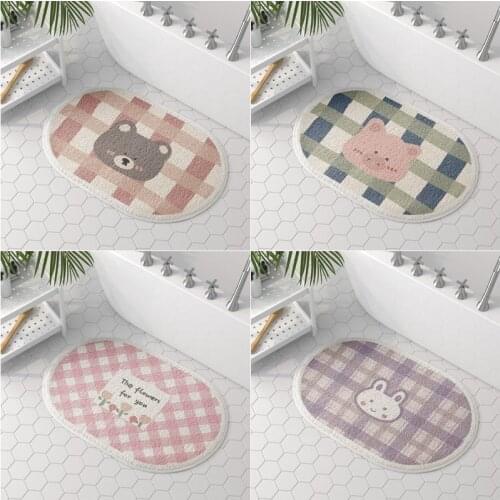 Bathroom Mat Carpet Microfiber Bathtub Side Floor Non-Slip Welcome Entrance Mats Toilet Dog Rug Home Doormat Tapis Salle De Bain