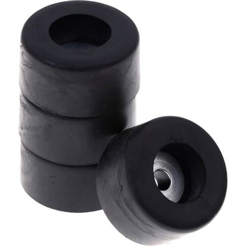 Cabinets Rubber Feet Damper Pad Base 4pcs Durable Black 38mm x 19mm Large Case Speaker