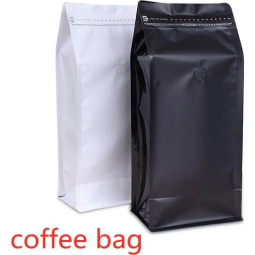 2 pound 1kg coffee packaging bag 10 pcs seal zipper bag kraft paper bag aluminum foil bag food bag tea bag, can customized