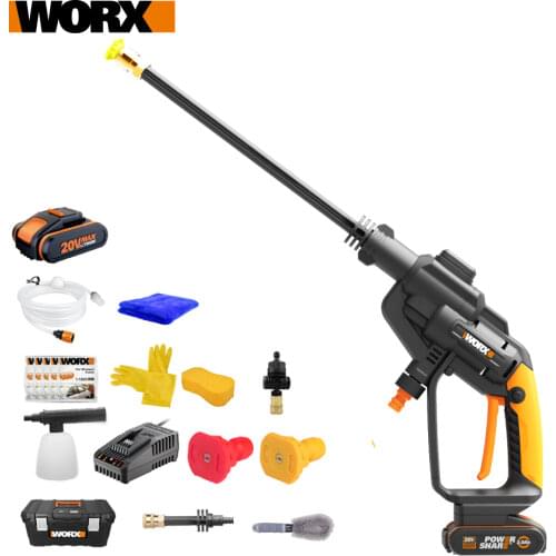 Worx Hydroshot 20V Portable Car Washer WG620E High Pressure Garden Tool Washing Cleaner Machine Handheld Wireless Rechargeable
