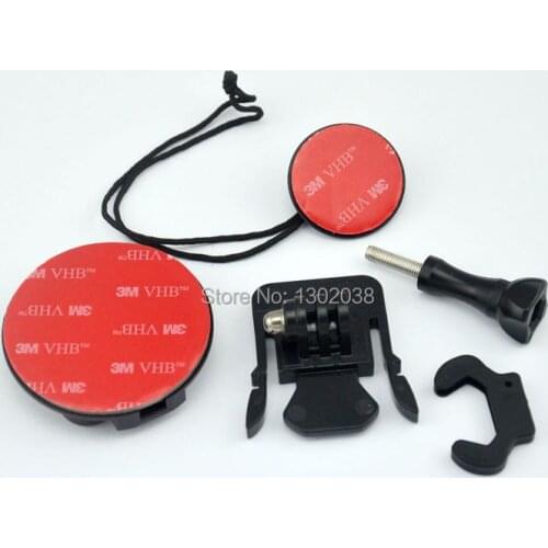Ski/Skate/Surfing Board Surfboard Adhesive Mount Safety Tether+3M VHB for Gopro Hero 4 3+ 3 2 1 sj4000/sj5000/sj6000 Camera