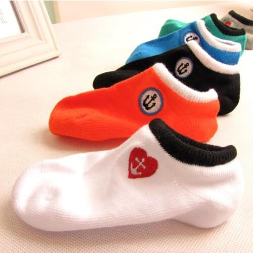 One Pairs Baby Girls Boys Ankle Socks 1-2/2-3 Years Cotton Boat Socks