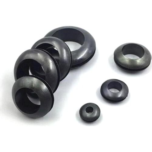 50/100pcs Rubber Grommet Blanking Hole Wiring Cable Gasket Rubber Seal Assortment Set For Protects Wire Cable Hardware Tools